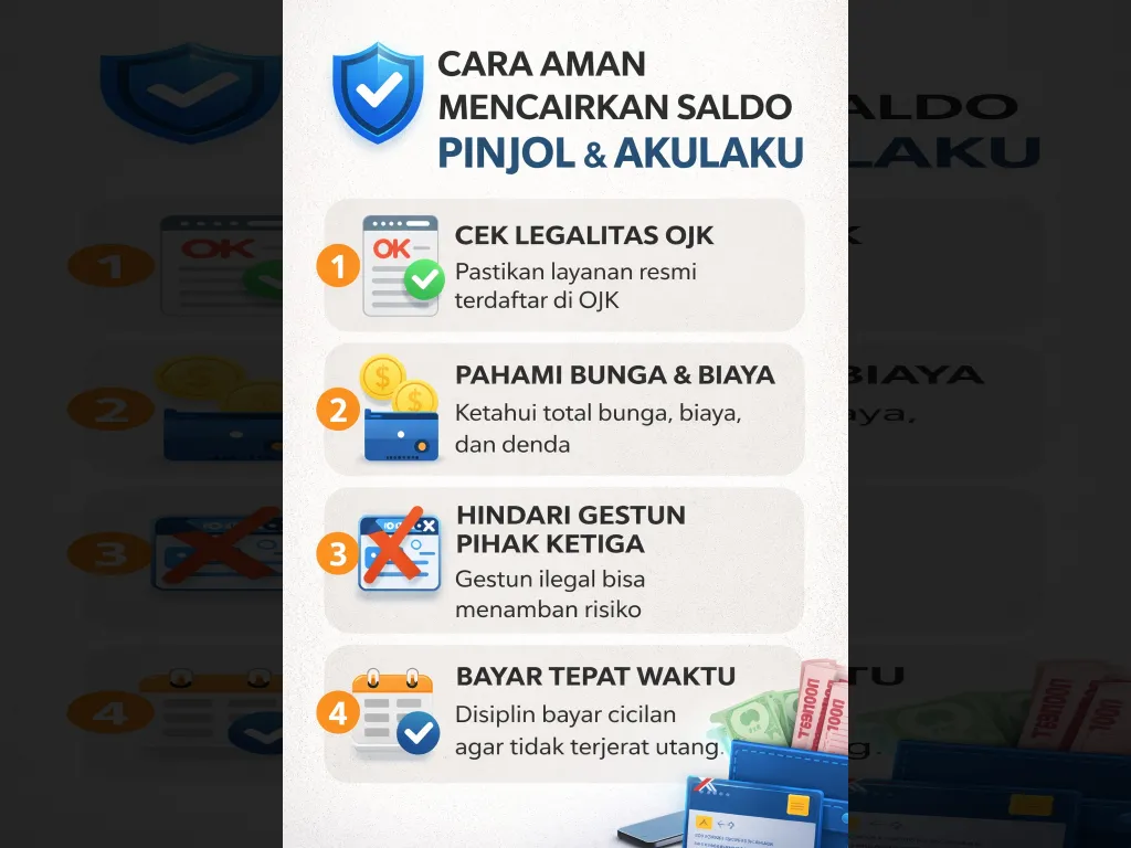 Cara aman mencairkan saldo Pinjol dan Akulaku